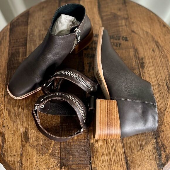 Sol Sana Eddie SS Harness Zipper Boot in Coffee, Euro Size 37/US 6. In Box, NWT! - Picture 11 of 15